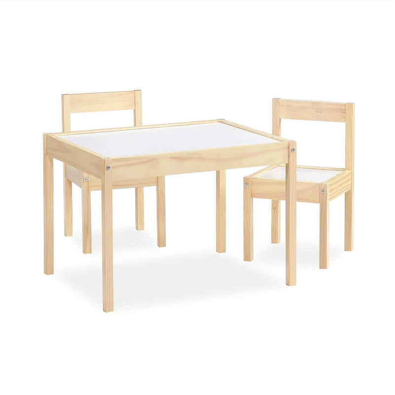 Baby Relax Hunter 3 Piece Kiddy Table and Chair Set, Gray - Image 1
