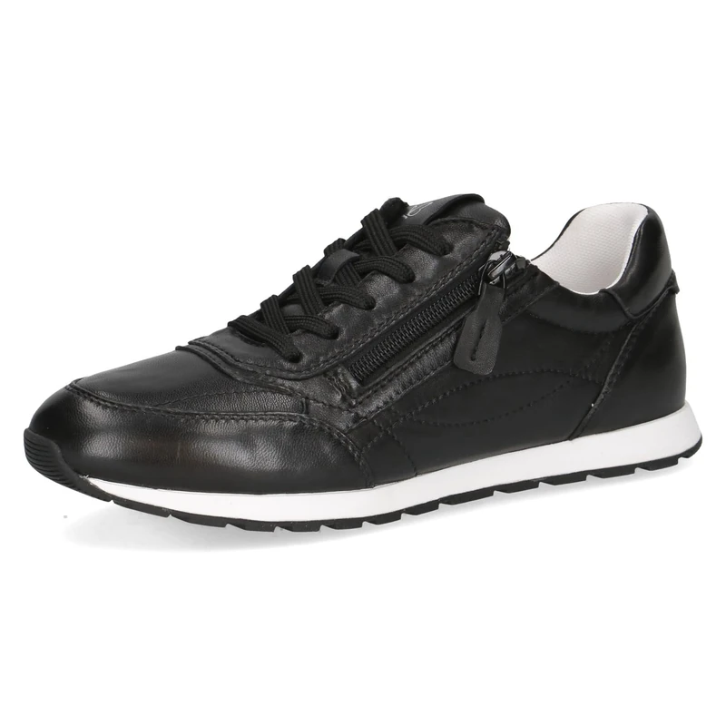 CAPRICE women's leather sneakers, Black (BLACK SOFTNAP.), 8 UK - Image 1
