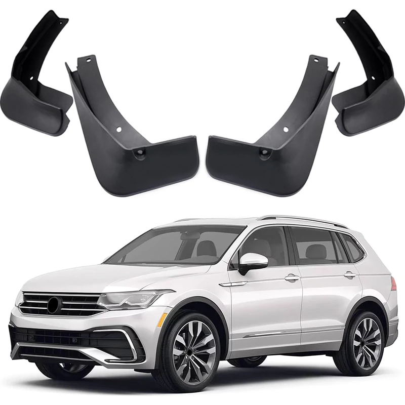 MOERTIFEI Car Mudguard Fender Mud Flaps Splash Guards Compatible with VW Tiguan R-Line 2018 2019 2020 2021 2022