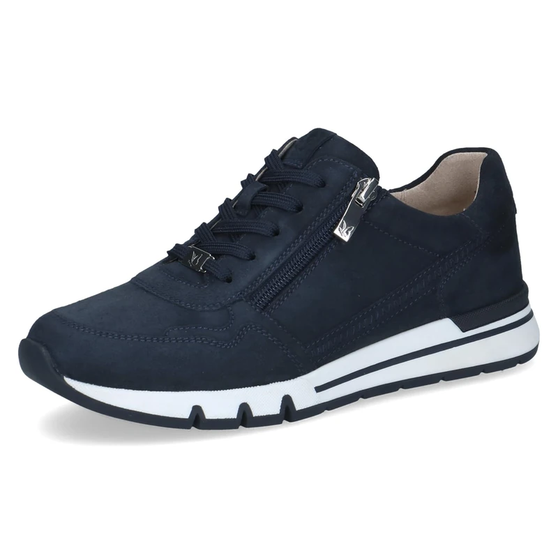 CAPRICE women's leather sneakers, Blue (OCEAN SUEDE), 5 UK