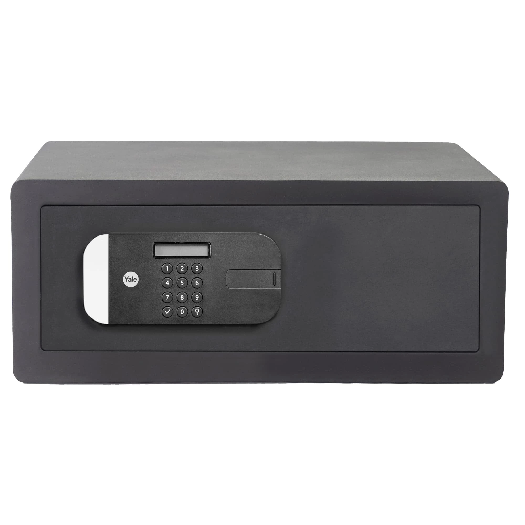 Yale Laptop Maximum Security Safe, Sold Secure Silver, Digital Keypad, LED Light Indicators, Steel Locking Bolts, Emergency Override Key - YLEM/200/EG1