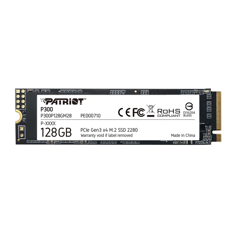 Patriot P300 M.2 PCIe Gen 3 x4 128GB Low-Power Consumption SSD - P300P128GM28