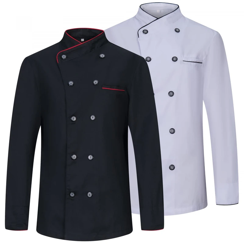 MISEMIYA Women's Pack of 2 Chef Jacket MZ-2-844, Mixed, M