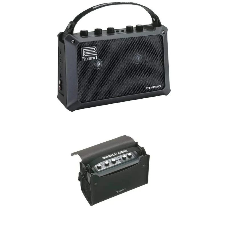 Roland MB-CUBE Portable Amp for Guitar with Carry Case, Black, 5W, Solid State, Battery Powered
