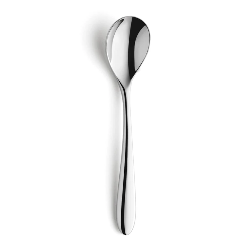 Set of 12 Coffee Spoons, 18/10 Stainless Steel, Thickness 2.5 mm, Length 142 mm