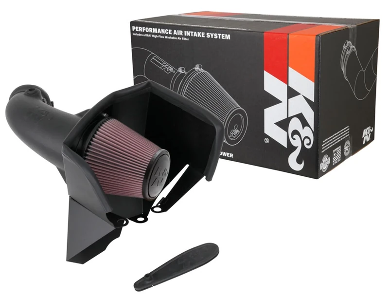 K&N Cold Air Intake Kit: Increase Acceleration & Towing Power, Guaranteed to Increase Horsepower up to 51HP: Compatible with 6.2L, V8, 2018-2019 JEEP Grand Cherokee, Grand Cherokee IV, 63-1579
