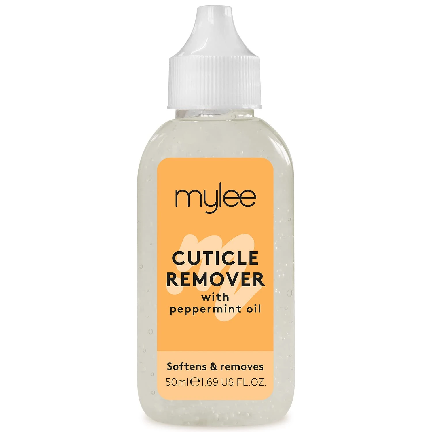 Mylee Cuticle Remover Gel with Peppermint Oil 50ml - Softens and Moisturises Cuticles, Removes Dead Skin