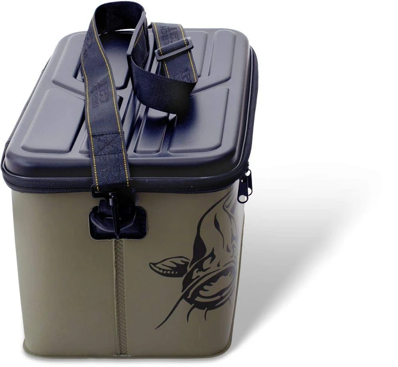 Blackcat Black Cat Flex Box Carrier 40 cm x 24 cm x 25 cm, Black/Yellow, 40 cm - Image 1