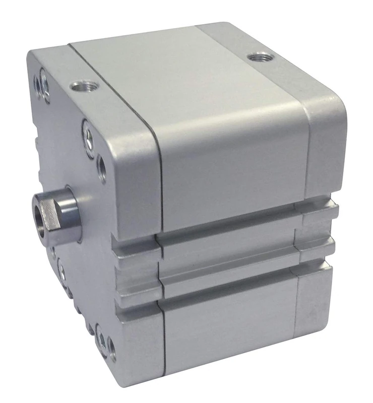 RS PRO Pneumatic Compact Cylinder Double-Acting Bore Diameter 80 mm/Stroke 25 mm up to 10 Bar - Image 1
