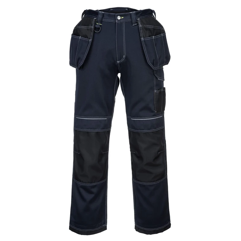 Portwest T602 Reinforced Durable PW3 Holster Work Trouser Navy/Black, 46