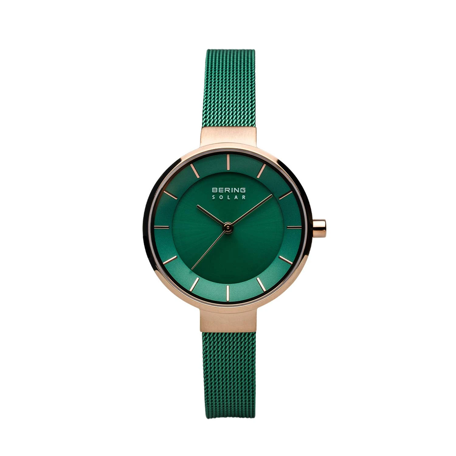 BERING Women Analog Solar Collection Watch with stainless steel Strap and Sapphire Crystal 14631-Charity