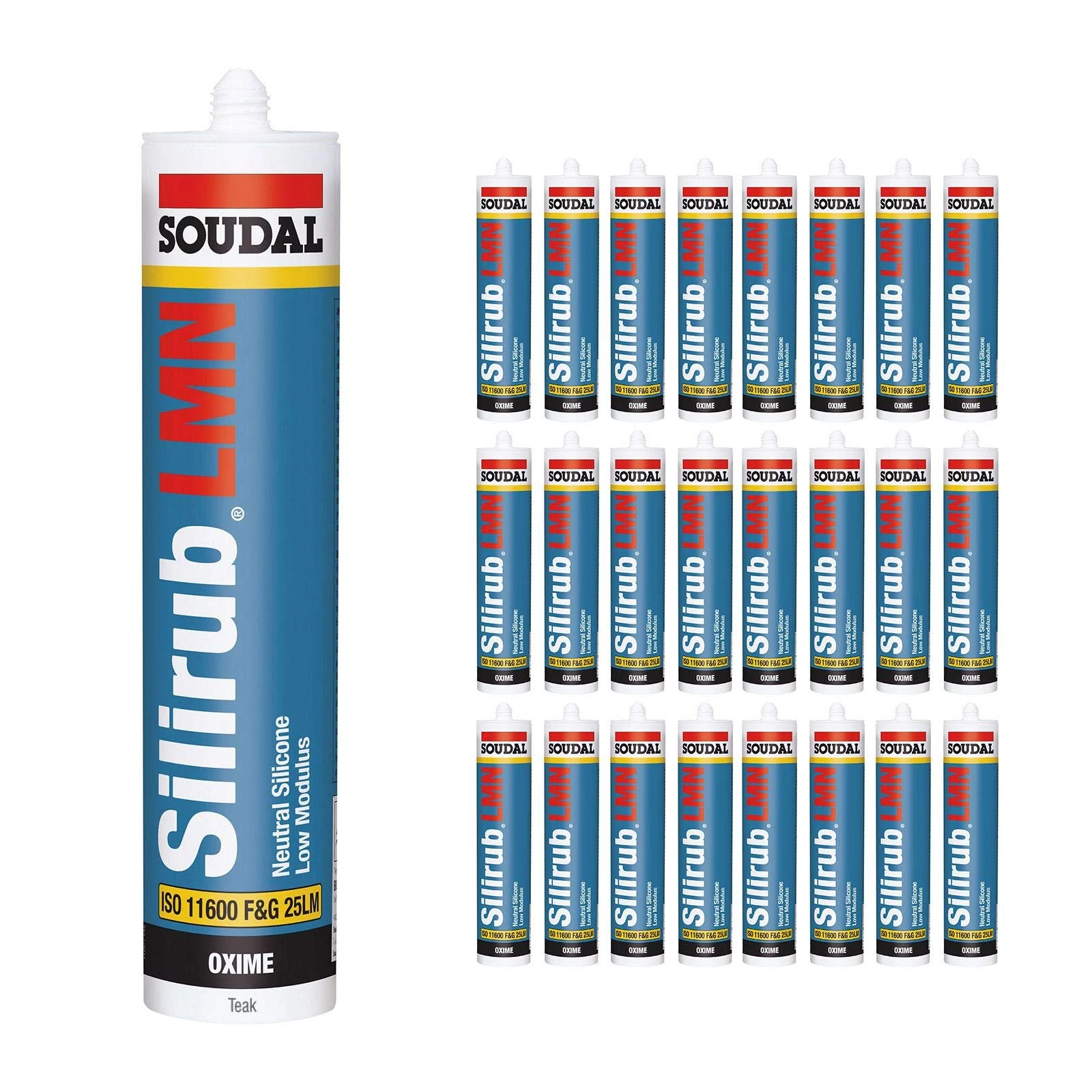 Teak Soudal Silicone Sealant Slirub LMN All Purpose External Low Modulus Neutral Cureal Low Modulus Neutral Cure