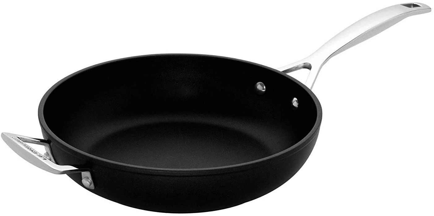 LE CREUSET Toughened Non-Stick Deep Frying Pan 28cm, 51101280010202, Black