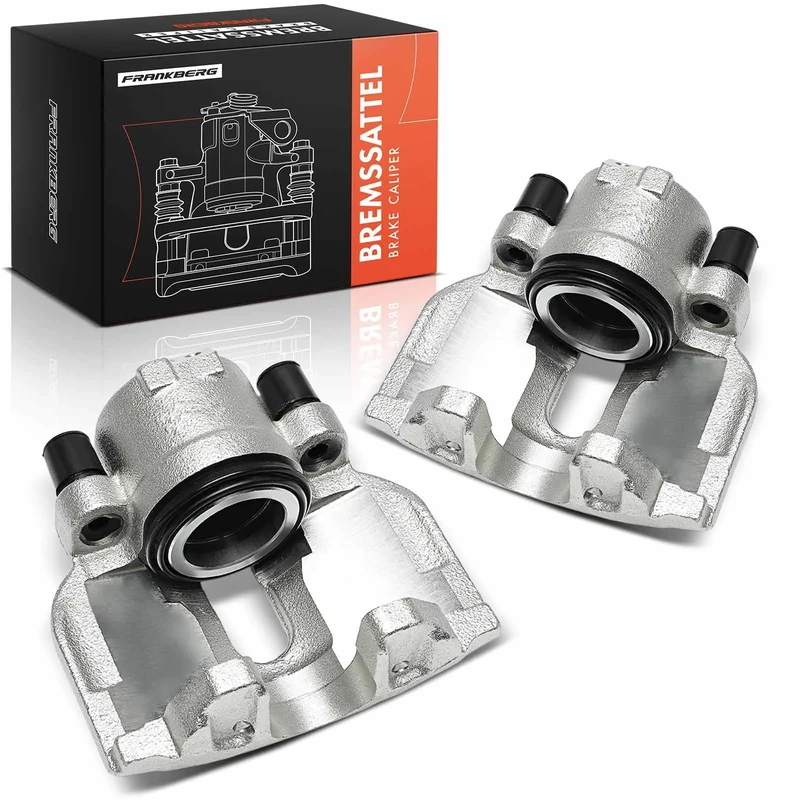 Frankberg 2x Brake Caliper Disc Brake Front Left Right Aluminium Compatible with A4 8D2 B5 A4 8E2 B6 A4 8EC B7 A4 Avant 8D5 B5 A4 Avant 8E5 B6 Replace# 8E0615123A
