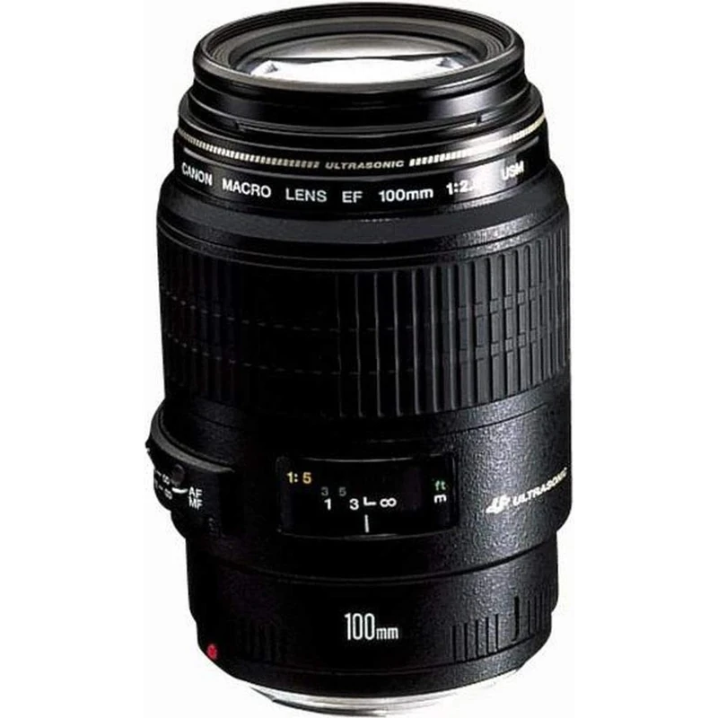 Canon EF 100 mm f/2.8 Macro USM Lens - Black (Renewed)