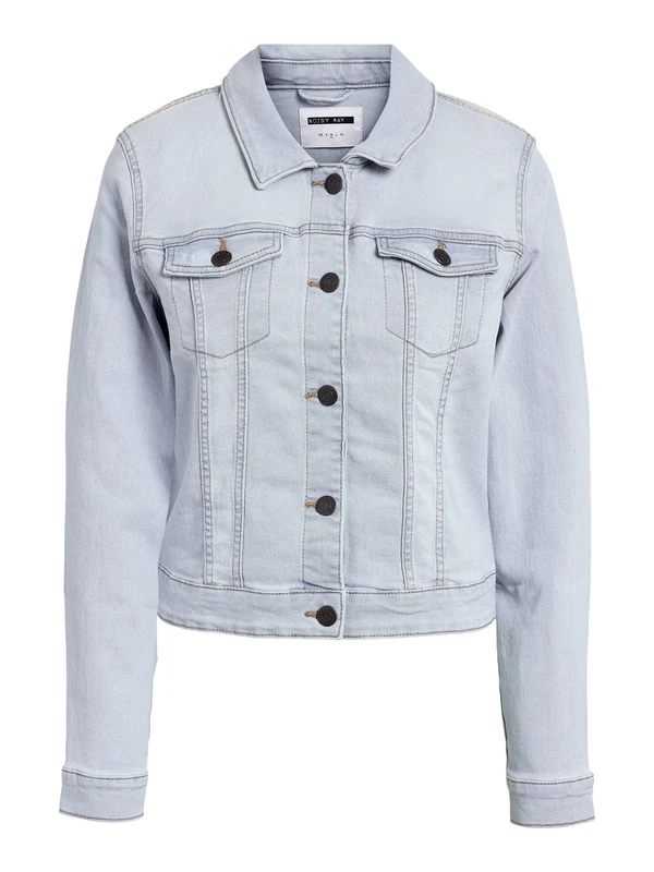 NOISY MAY Debra Denim Women Denim Jacket Blue, Colour Mix, Light Blue, M