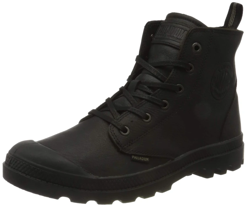Palladium Unisex Pampa Zip Leather Sneaker Boots, black, 7 UK
