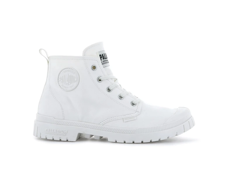 Palladium Unisex Adults’ Pampa Slim Hi Ankle Boot, Star White, 3.5 UK