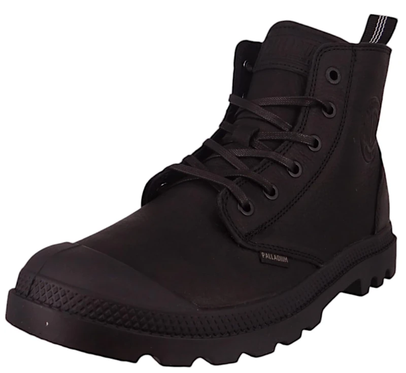 Palladium Unisex Pampa Zip Leather Sneaker Boots, black, 10.5 UK