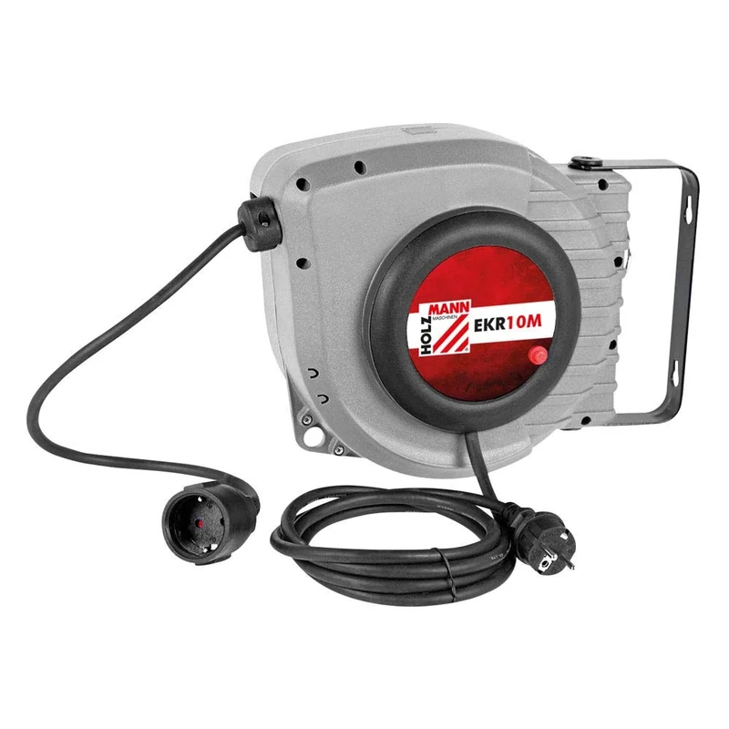 Holzmann Maschinen EKR10M_230V Cable Reel 10m Black