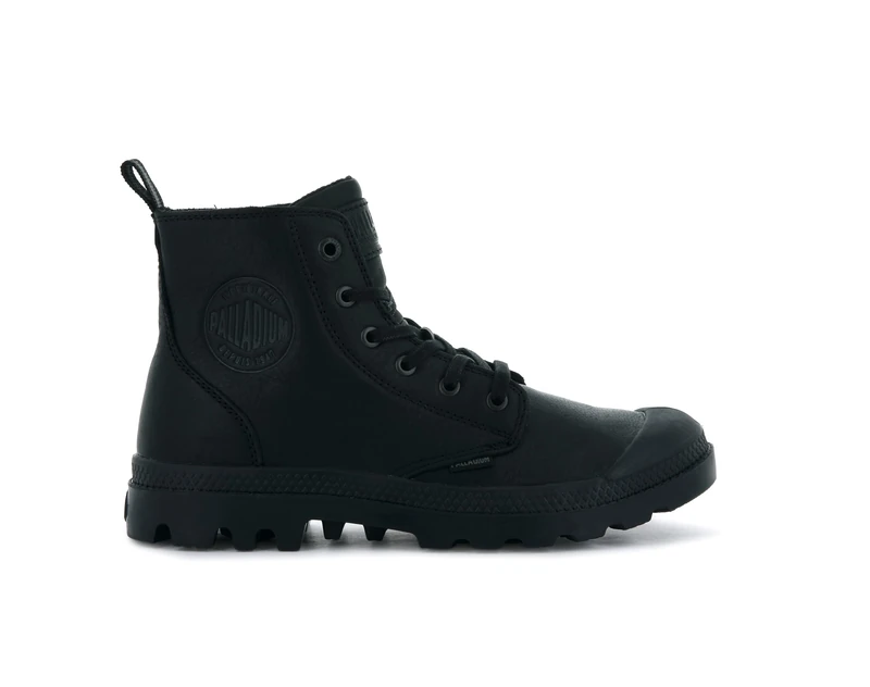Palladium Men's Pampa Zip Leather Sneaker Boots, Black, 8 UK - Image 1
