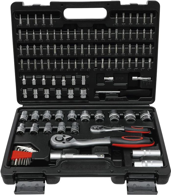 BGS Diy 15120 | Socket Set Super Lock | 6.3 mm (1/4") / 12.5 mm (1/2") Drive | 115 pcs.
