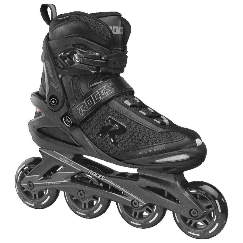 Roces Men's ICON Inline Skates, Black-Dark-Charcoal, 46