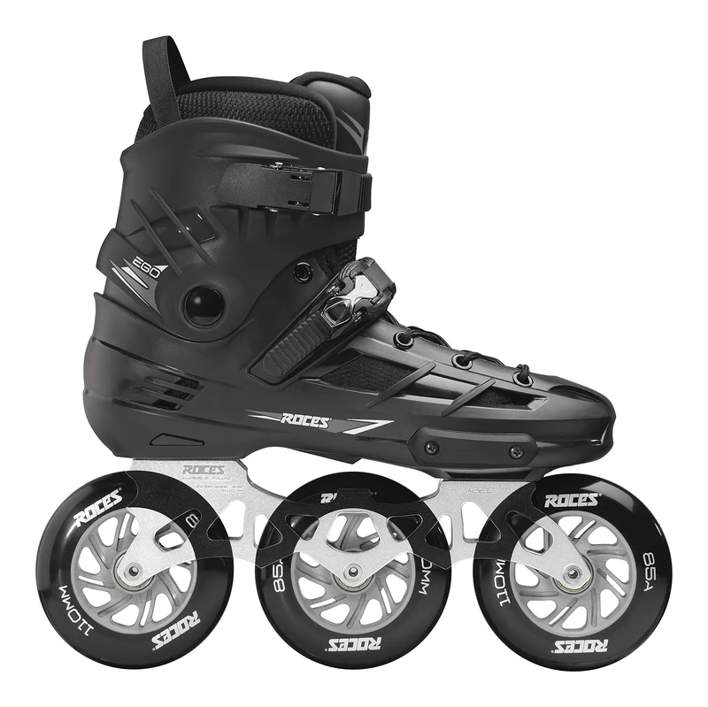 Roces Unisex - Adult EGO 3X110 TIF Inline Skates, Black-Silver, 37