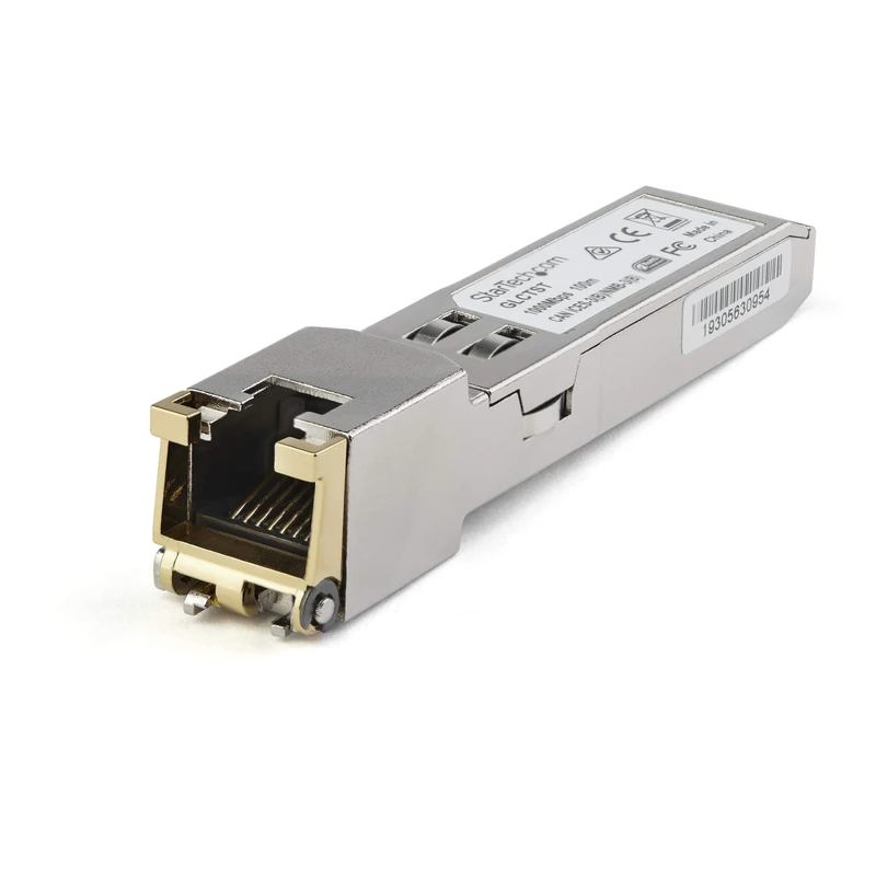 StarTech.com Juniper SFP-1GE-FE-E-T Compatible SFP Module - 1000BASE-T - SFP to RJ45 Cat6/Cat5e - 1GE Gigabit Ethernet SFP - RJ-45 100m - (SFP1GEFEETST)