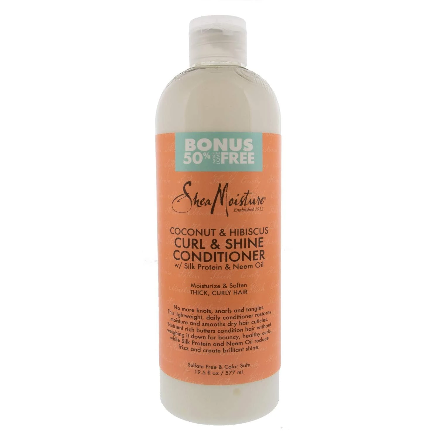 Shea moisture coconut & hibiscus curl conditioner 577 ml (bonus-50%)