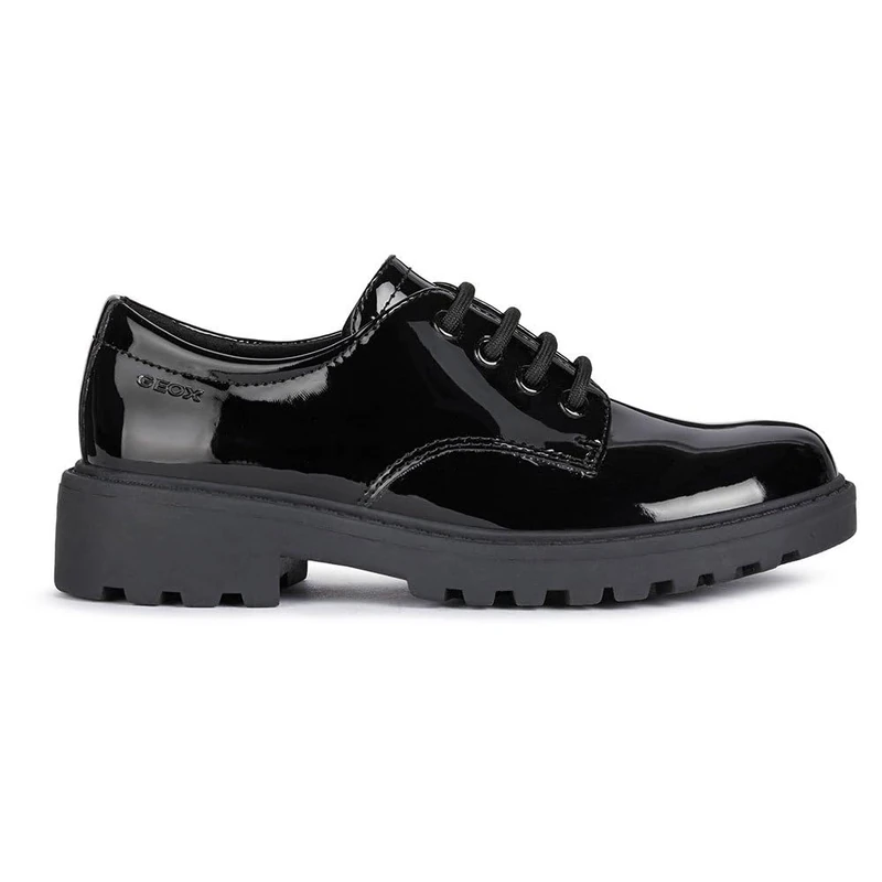 Geox Girls J Casey C Shoes, Black, 12.5 UK