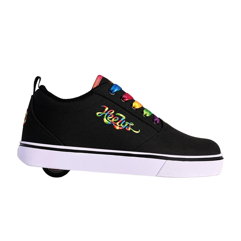 Heelys Girl's Pro 20 (He100771) Wheeled Heel Shoe, Black Rainbow, 3 UK