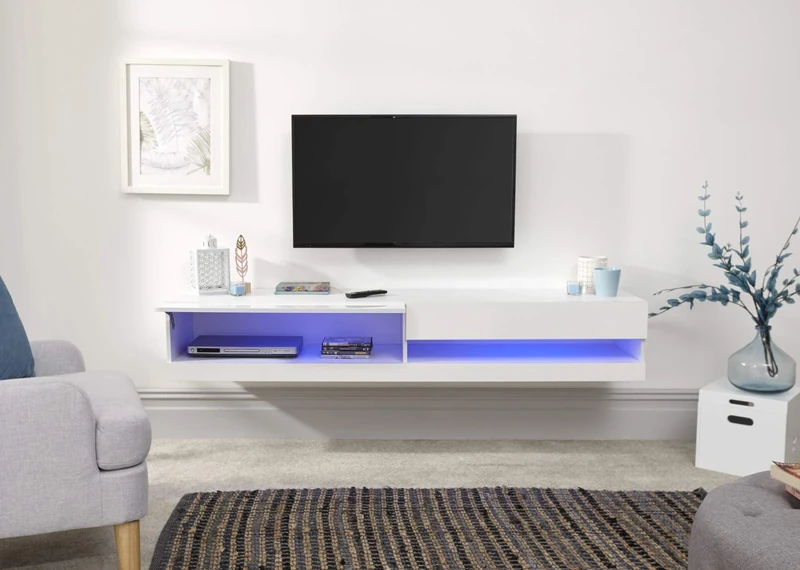 Galicia Wall TV Unit White - Image 1