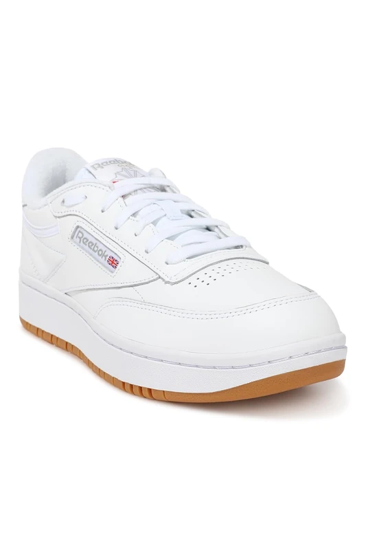 Reebok Women Club C Double Sneaker, White/Reebok Rubber Gum-07/White, 3