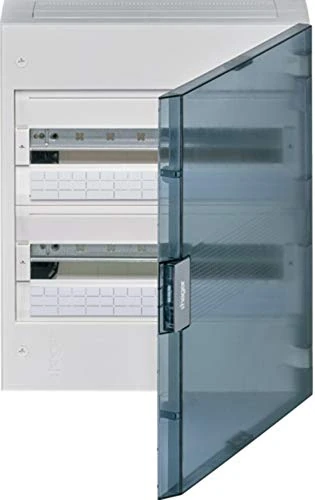 Hager Systems VB VB218TE Series Vega Surface Box 36 Modules 2 Row Door Transparent