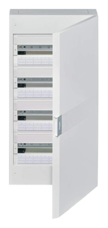Hager Sistemas VB418PE VB Series Vega Surface Box, 72 Modules, 3 Row, Opaque Door