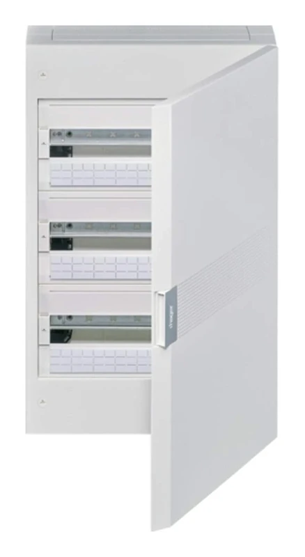 Hager Sistemas VB318PE VB Series Vega Surface Box, 54 Modules, 3 Row, Opaque Door
