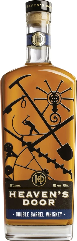 HEAVENS DOOR Double Barrel, Developed in Partnership with Bob Dylan, 50% ABV 70cl, Premium Gift for Whiskey Lovers