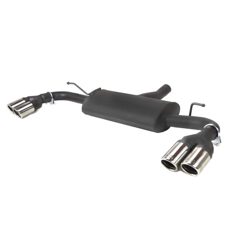 Ulter Sport 124-418/80RS Double Sport Exhaust Seat Leon (5F) 2.0TSi Cupra 221kW 2012-2019 2X 80mm RS, Black