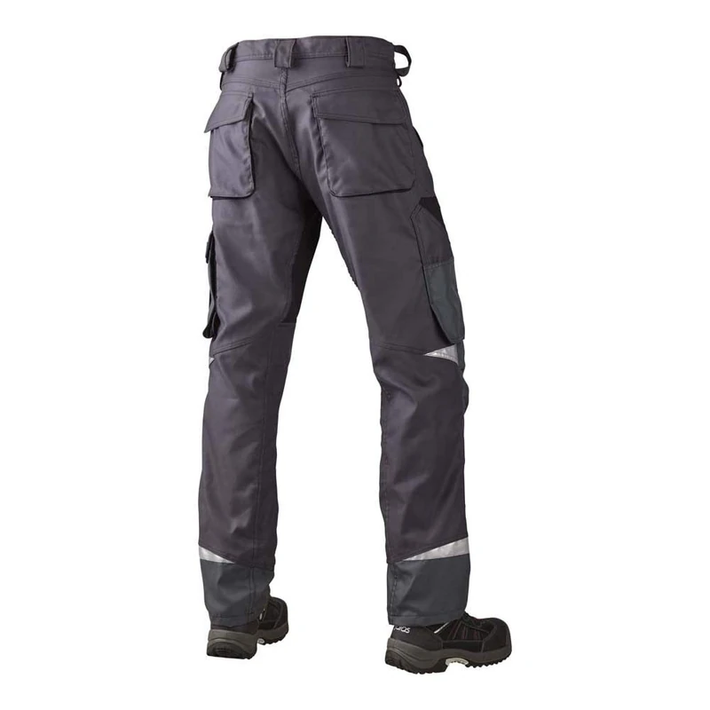 J.A.K. 160150B112 Series 1601 65% Polyester/35% Cotton Trousers Grey/Black, 62 L (44/35) Size
