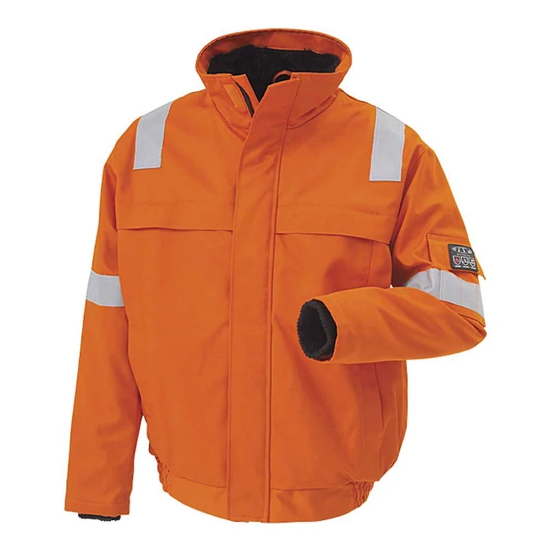 J.A.K. 3407124 Series 12134 65% Cotton/34% Polyester/1% Negastat Jacket, Orange, XL Size