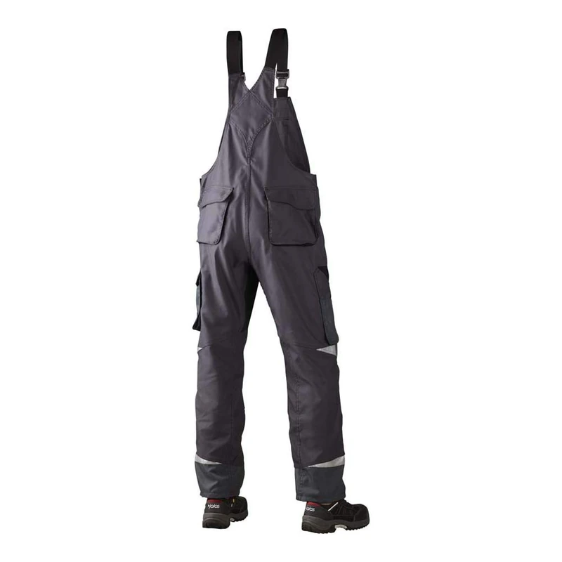 J.A.K. 160350B104 Series 1603 65% Polyester/35% Cotton Overalls Grey/Black, 58 L (41/35) Size