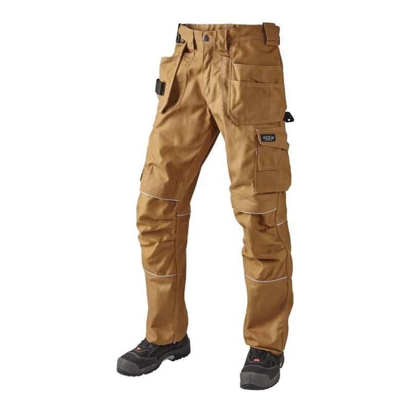 J.A.K. 150117B116 Series 1501 60% Cotton/40% Polyester Trousers for Men with Hanging Pockets, Camel, 64 L (46/35) Size
