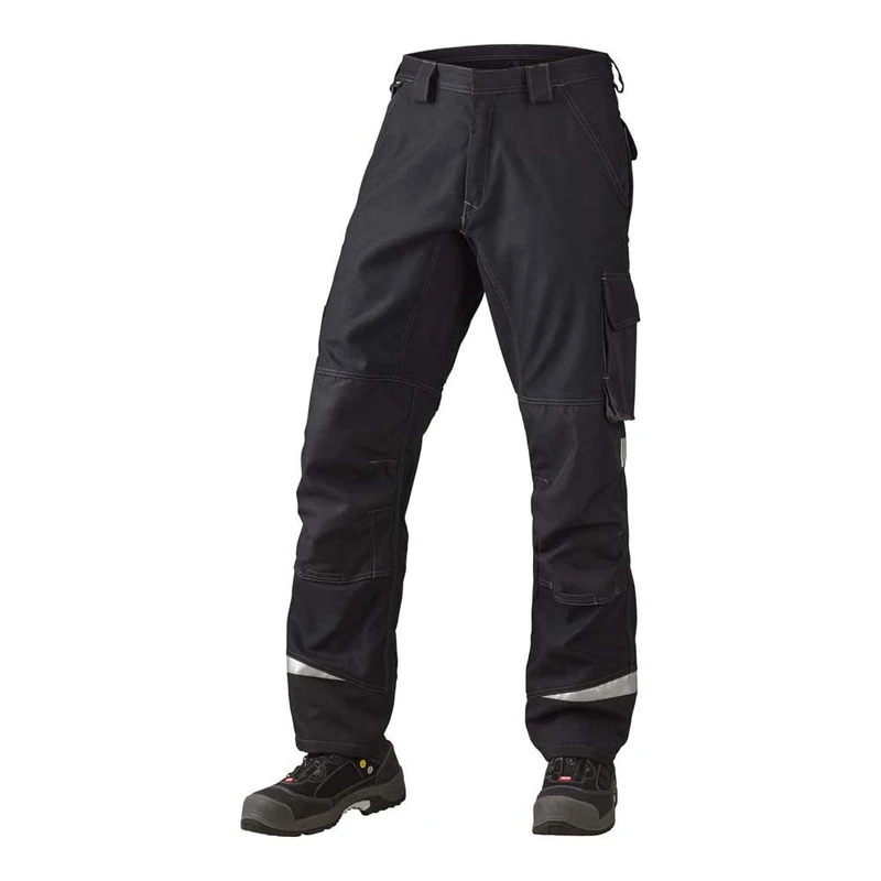 J.A.K. 160151B088 Series 1601 65% Polyester/35% Cotton Trousers Black/Grey, 50 L (35/35) Size