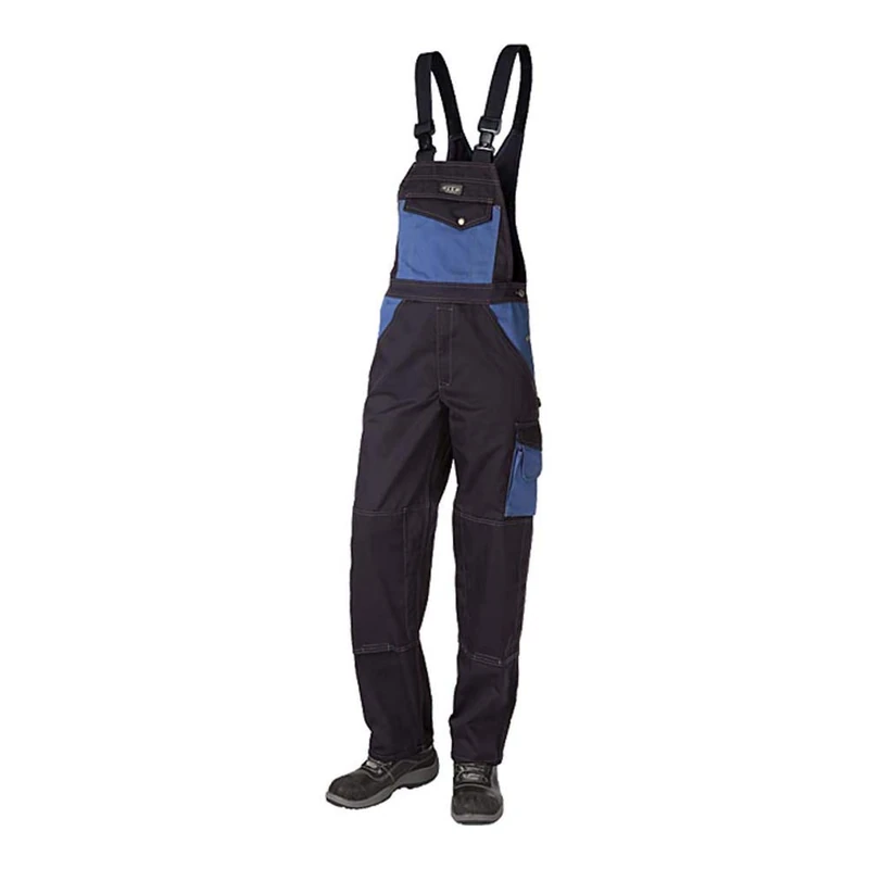 J.A.K. 920746B096 Series 9207 65% Polyester/35% Cotton Dungarees, Navy/Royal Blue, 54 L (38/35) Size