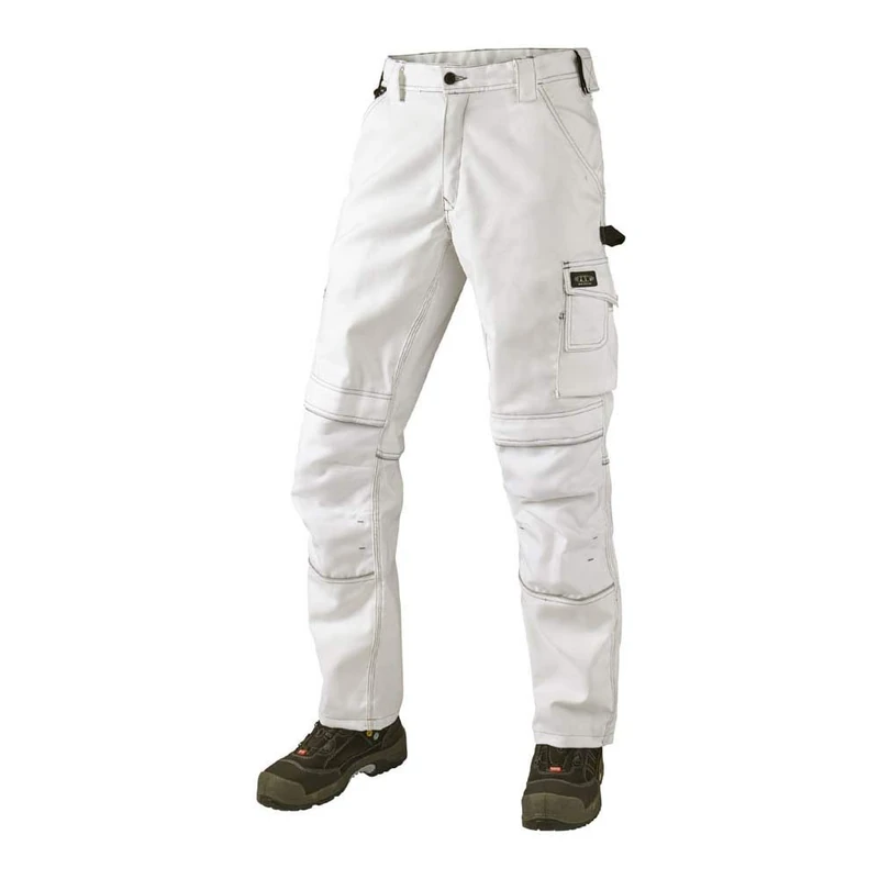J.A.K. 150004116 Series 1500 60% Cotton/40% Polyester Waistband Trousers for Men, White, 64 R (46/32) Size
