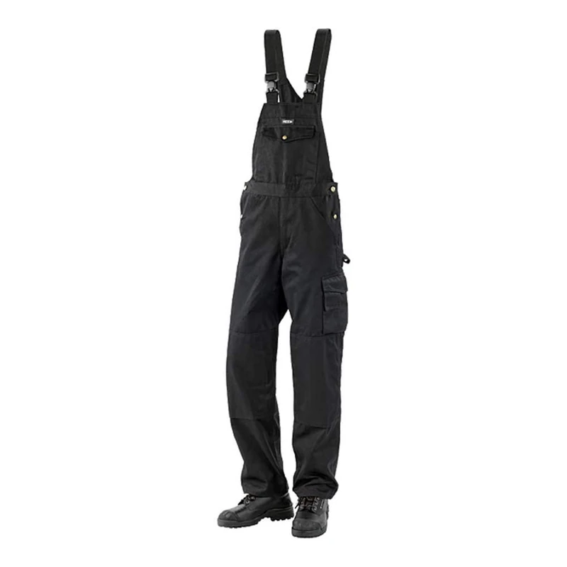 J.A.K. 910312B096 Series 9103 65% Polyester/35% Cotton Dungarees, Black, 54 L (38/35) Size