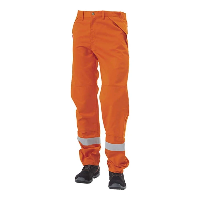 J.A.K. 1210107B124 Series 12101 65% Cotton / 34% Polyester / 1% Negastat High Performance Trousers Orange 68 L (49/35) Size