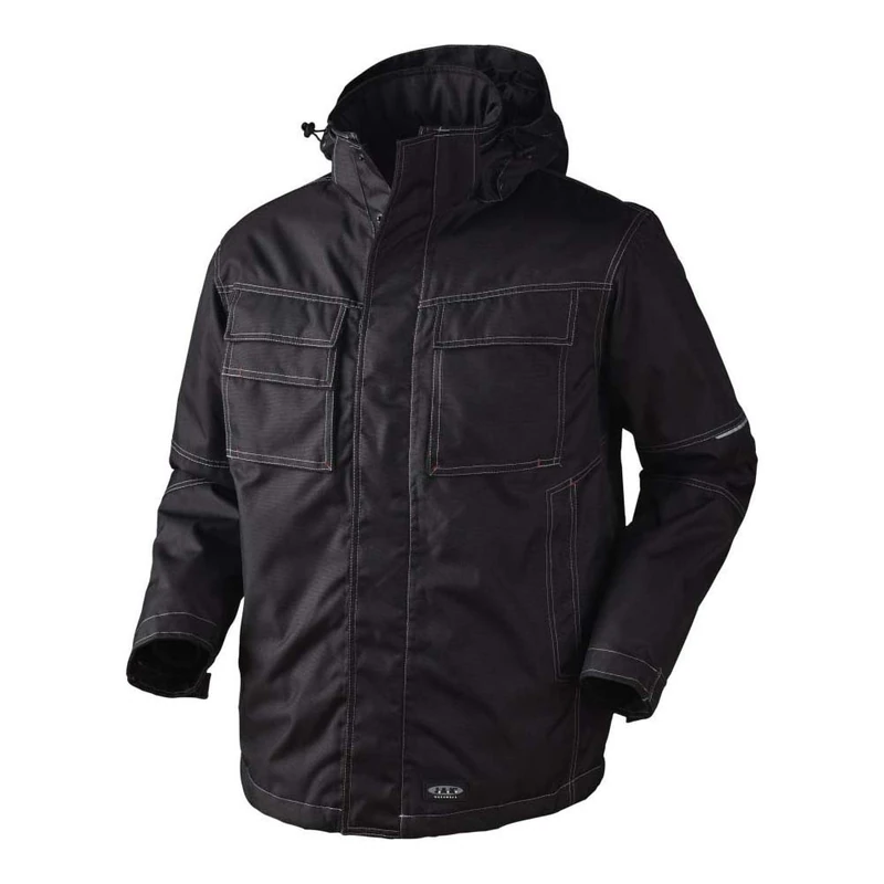 J.A.K. 61531207 Series 6153 100% Polyester with PU Coating High Performance Jacket, Black, 4XL Size