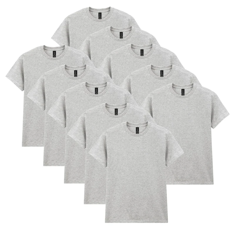 Gildan Men's Heavy Cotton Adult T-Shirt, Sport Grey, XXXXL